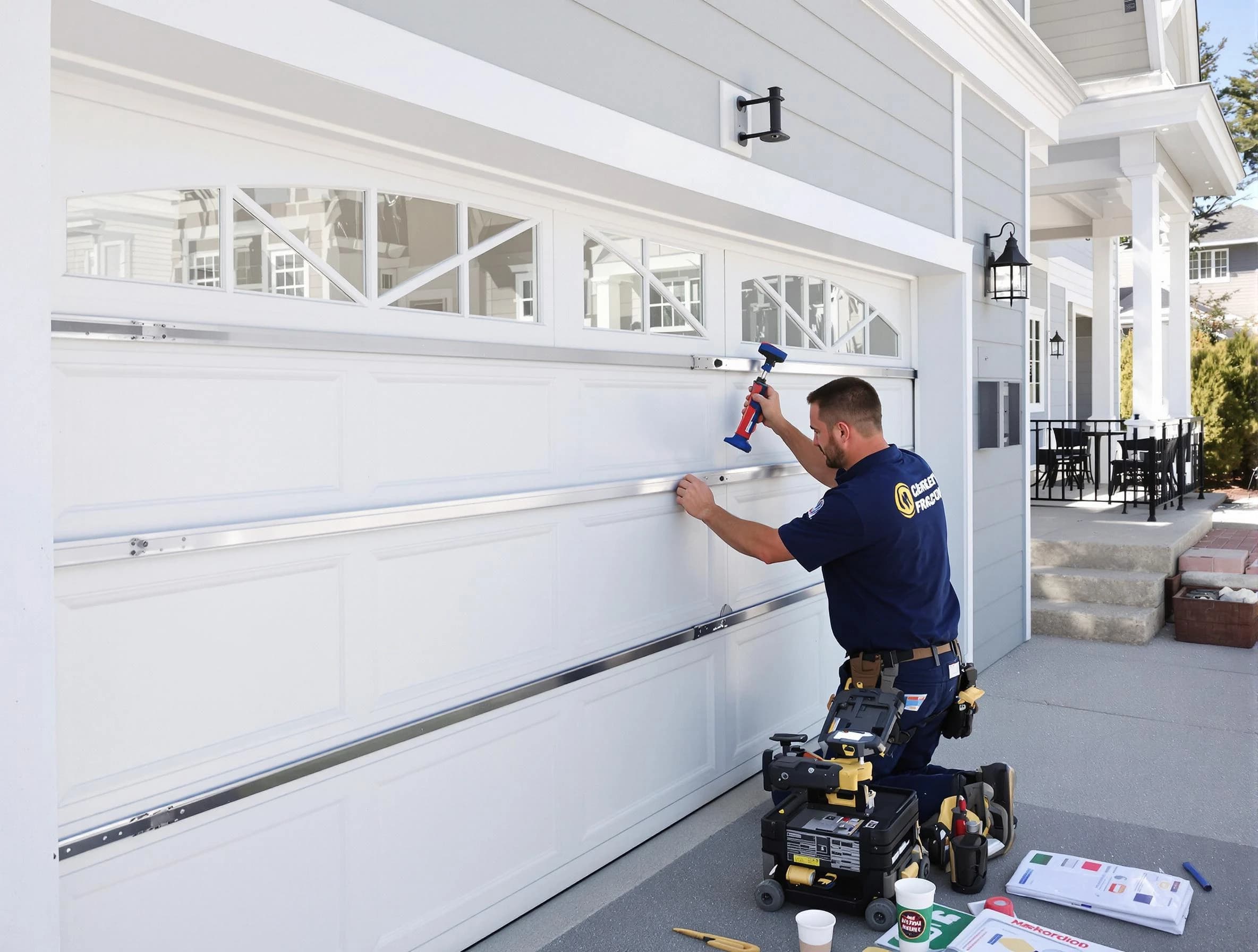 Professional garage door installation by West Point Garage Door Repair in West Point