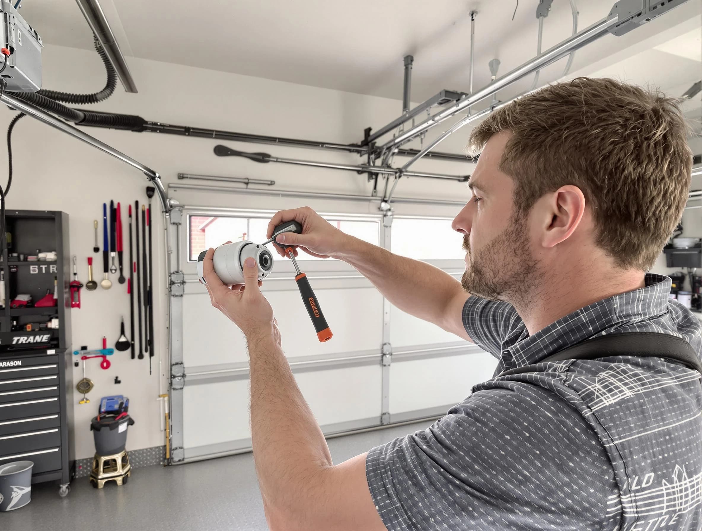 Garage door opener repair service by West Point Garage Door Repair in West Point