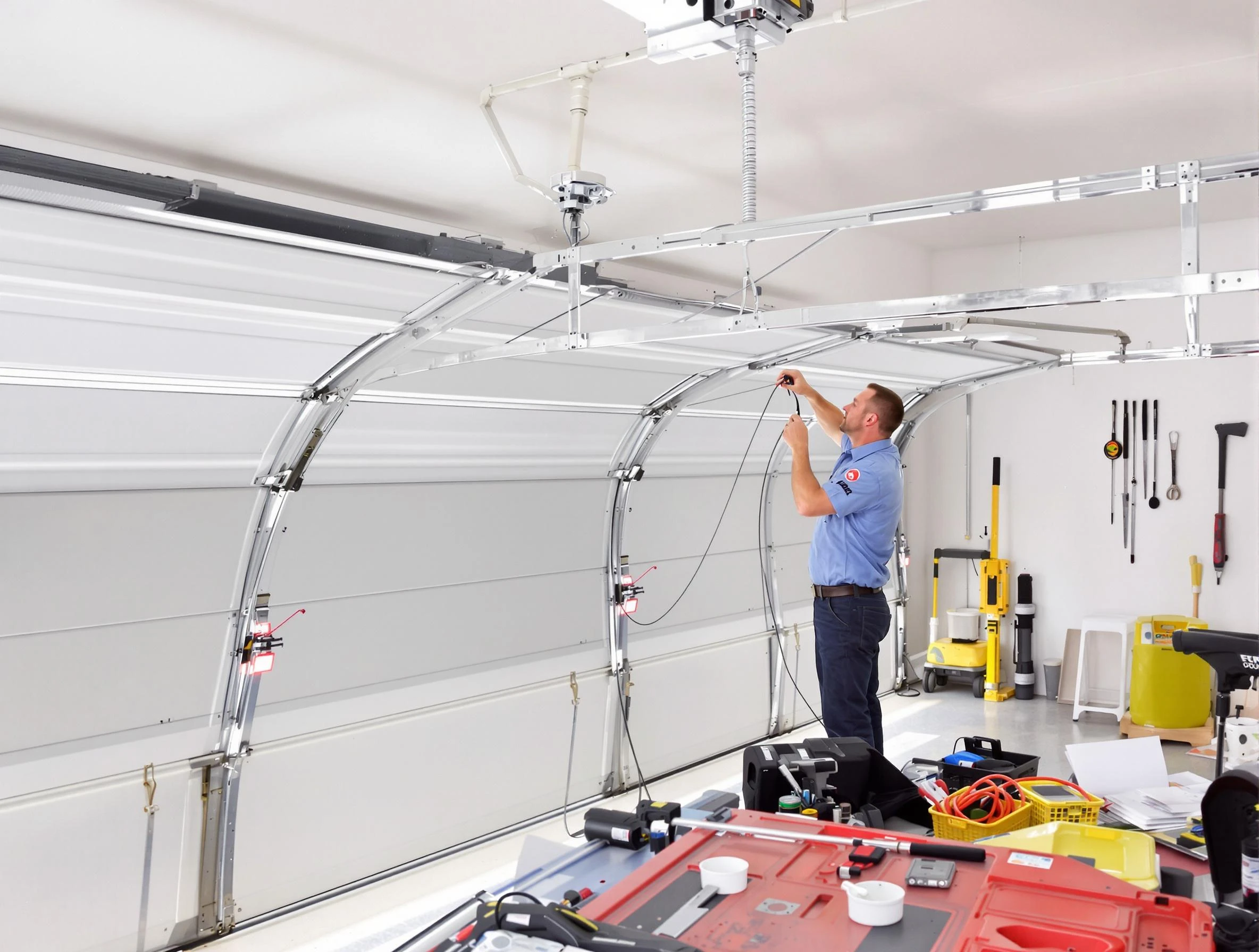Garage door cable repair service by West Point Garage Door Repair in West Point