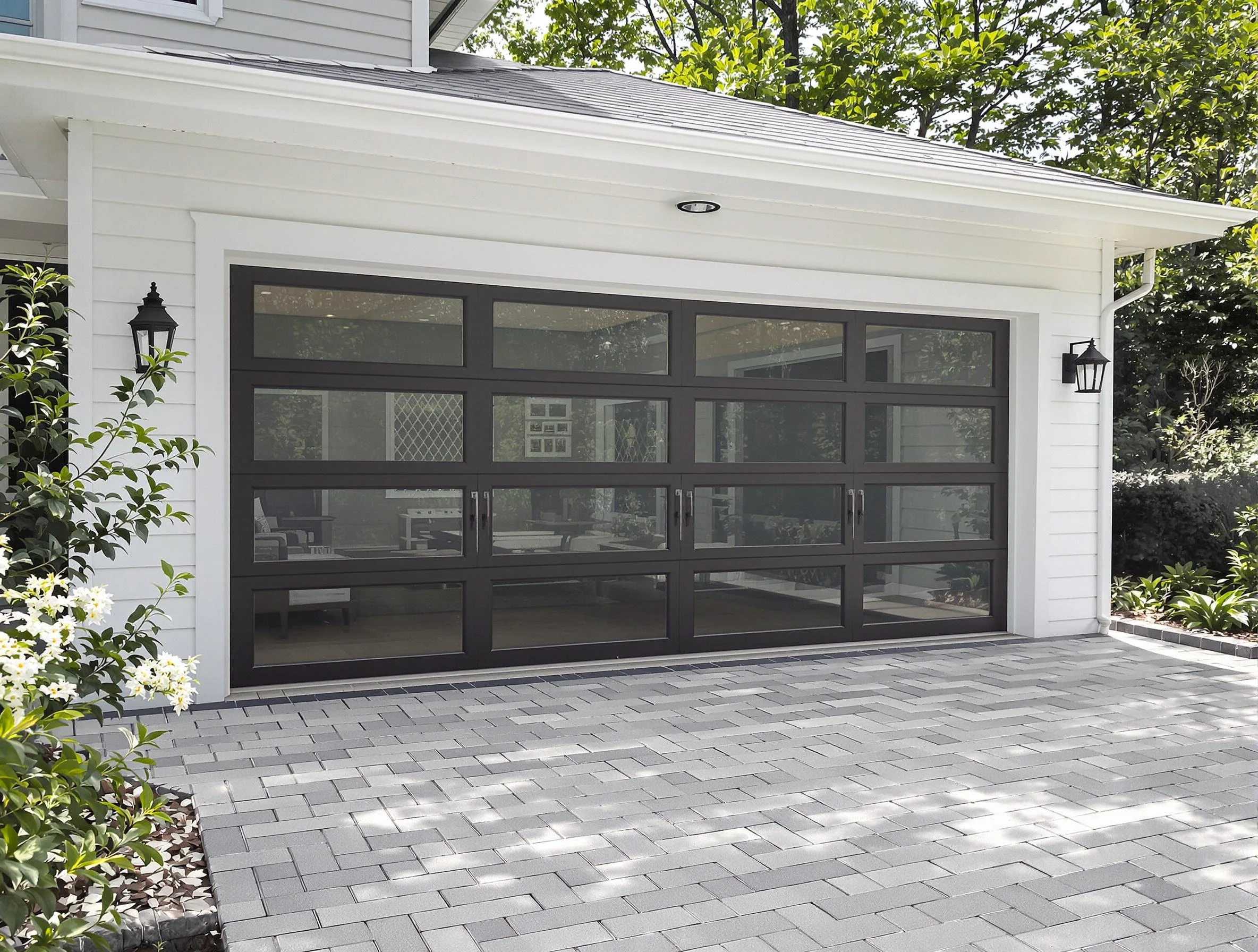 West Point Garage Door Repair design specialist presenting custom garage door options to West Point homeowner