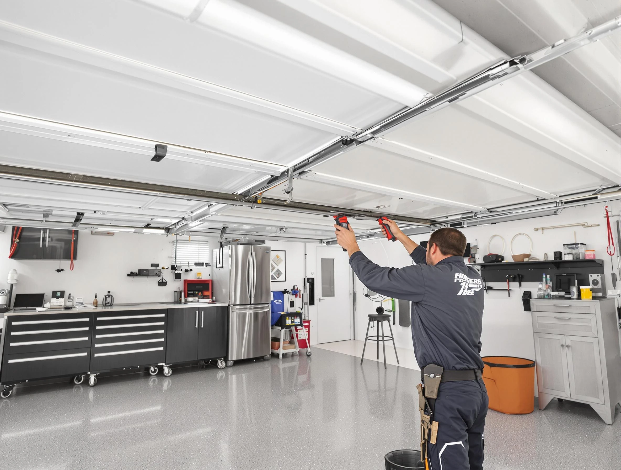 Overhead garage door repair service by West Point Garage Door Repair in West Point